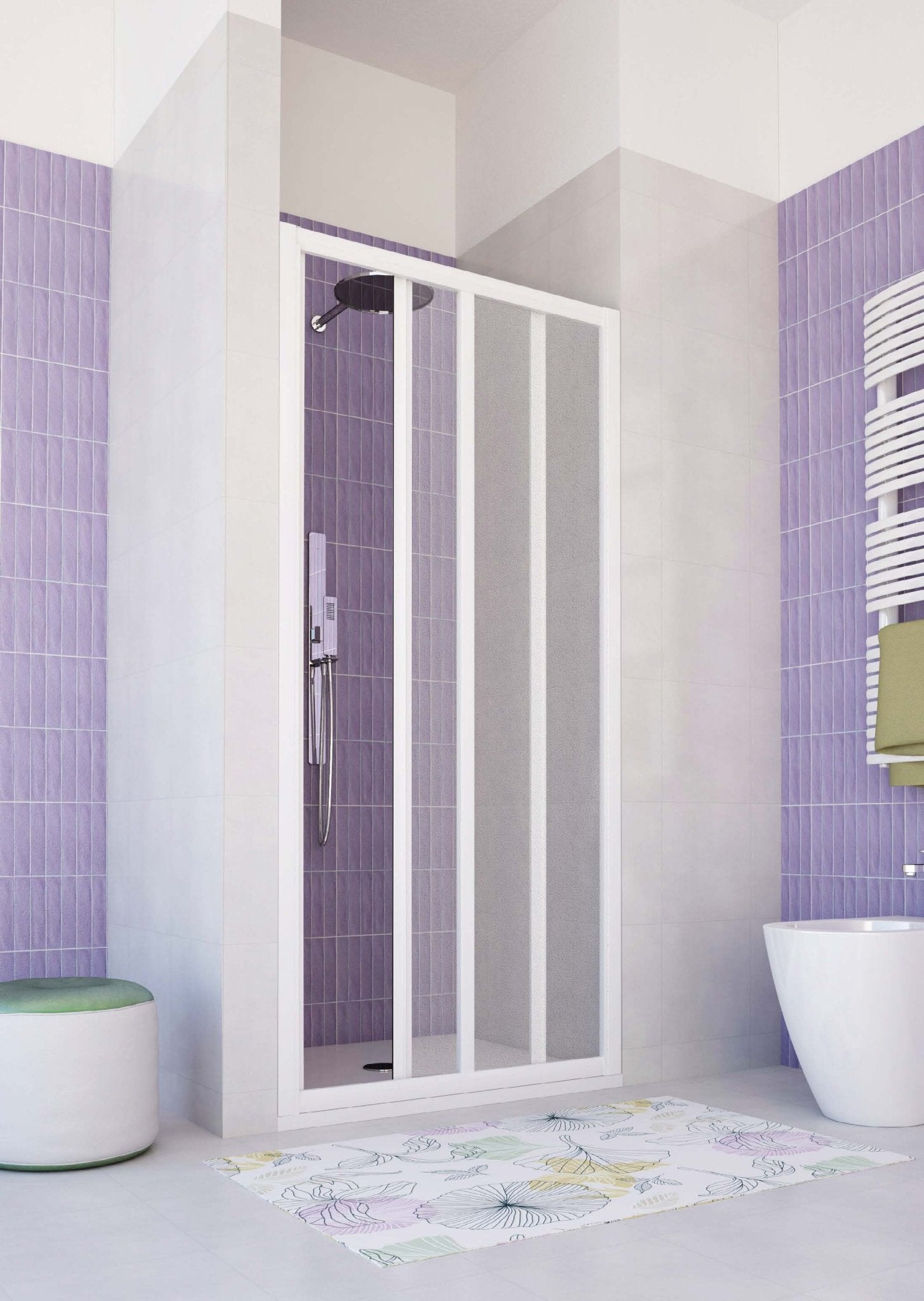 Box doccia nicchia Iris 150 in pvc apertura laterale - HD casa