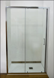 Box doccia nicchia scorrevole Style in cristallo trasparente da160cm - HD casa