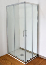 Box doccia Style 100x140xh190cm in cristallo trasparente 6 mm - HD casa