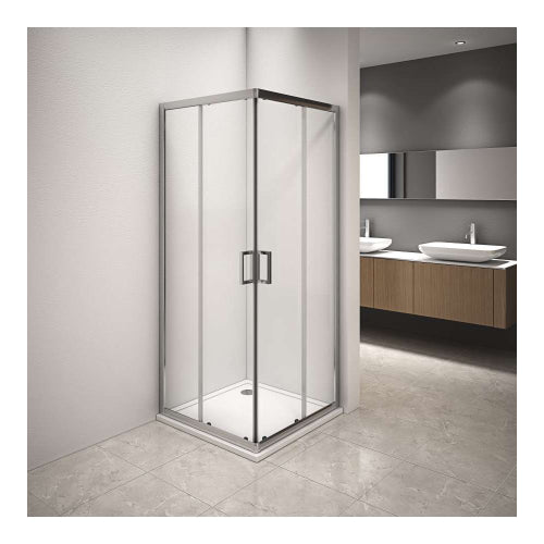 Box doccia Style profilo cromato trasparente 100x100cm da 6mm - HD casa