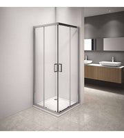 Box doccia Style profilo cromato trasparente 90x90cm da 6mm - HD casa