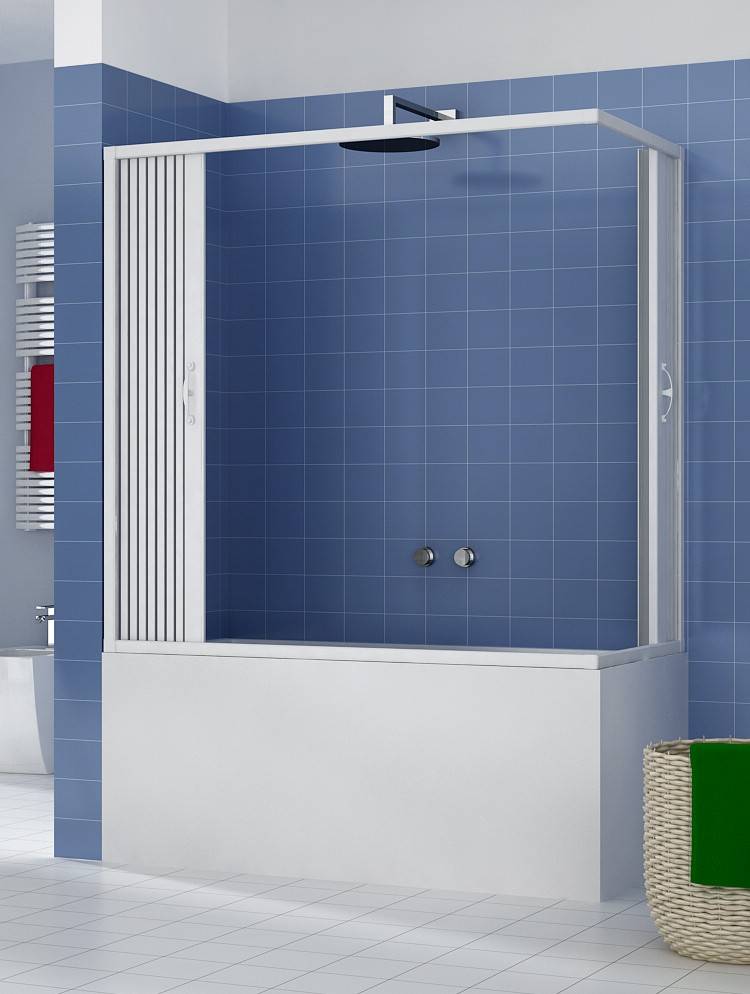 Box vasca Libertè 70x170 H150 cm due ante con apertura angolare - HD casa