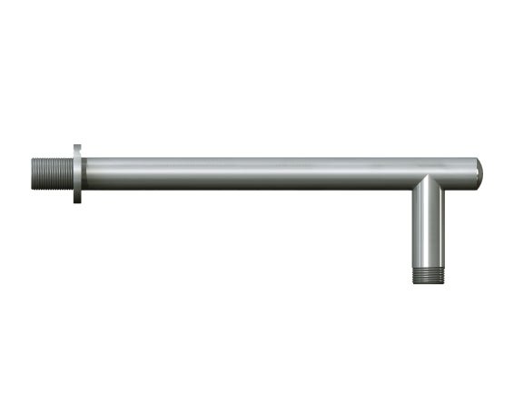 Braccio doccia da 26 cm in ottone satinato - HD casa