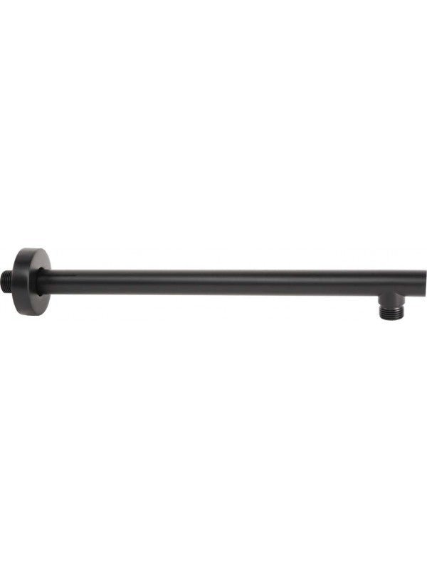 Braccio Doccia Tondo Top Line 35cm Nero Opaco metaform - HD casa