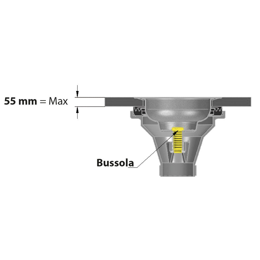 Bussola per piletta lavello M12x61 in metallo — LIRA - HD casa