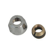 Calotta conica 3/8" completa 3 pezzi foro 10 - cromo - HD casa