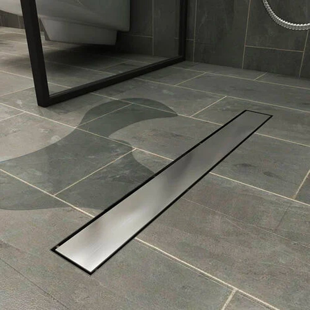 Canaletta per doccia a pavimento a scomparsa cm 95 + guaina 1 m² — Stamplast - HD casa