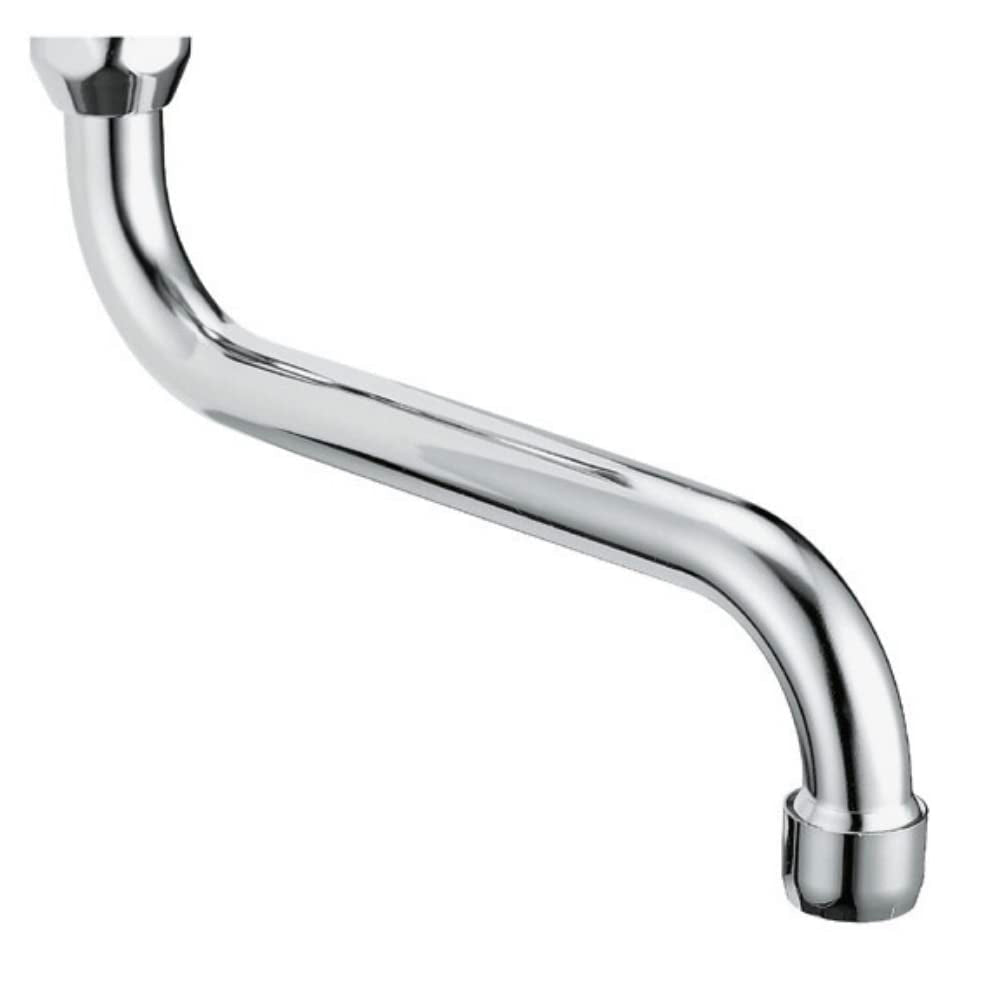 Canna a S universale per miscelatore lavello con attacco sotto Ø 18x250 mm - HD casa