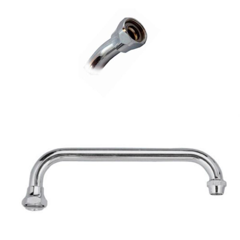 Canna a U universale per miscelatore lavello con attacco superiore Ø 18x200 mm - HD casa