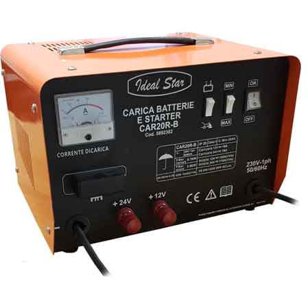 Caricabatteria car 20 r-b Cardinale funzione starter - tensione 12/24 v - HD casa