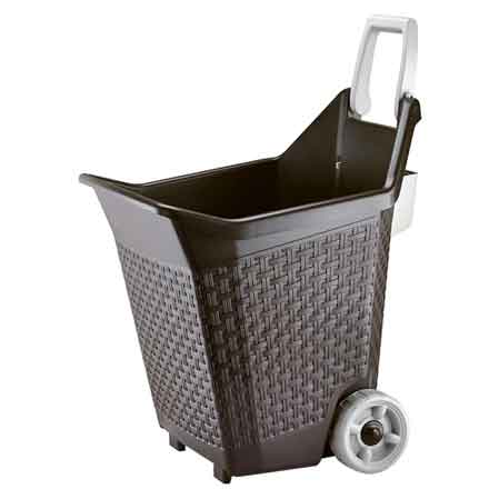 Carriola multiuso Kart 76 lt, cm 59x50x72h - colore cacao — BAMA - HD casa