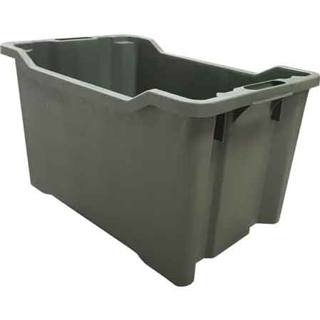 Cassetta agricola sovrapponibile e impilabile chiusa 40 lt - 52x36x31 cm - HD casa
