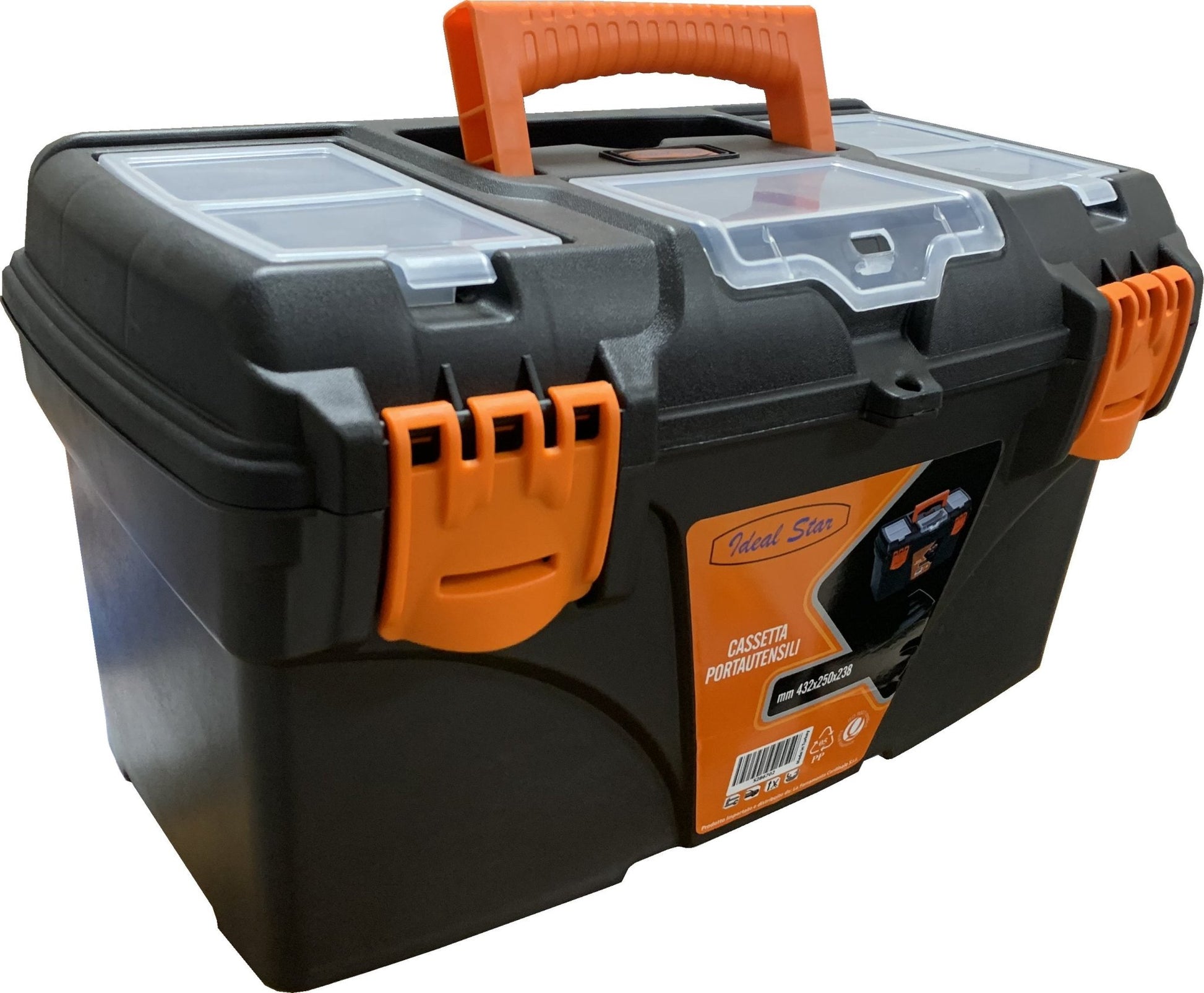 Cassetta portautensili chiusura in plastica Cardinale 432x250x238 mm - HD casa