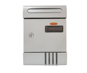 Cassetta postale in acciaio Luxury Cardinale cm 204x65x290h - argento - HD casa