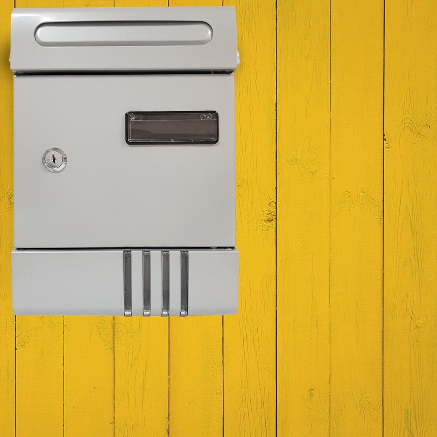 Cassetta postale in acciaio Luxury Cardinale cm 204x65x290h - giallo senape - HD casa