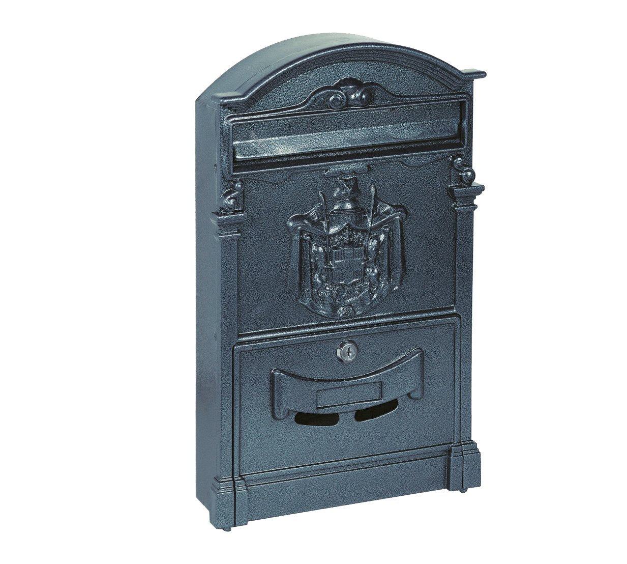 Cassetta postale in alluminio Reale Cardinale 255x85x405h cm - colore nera - HD casa
