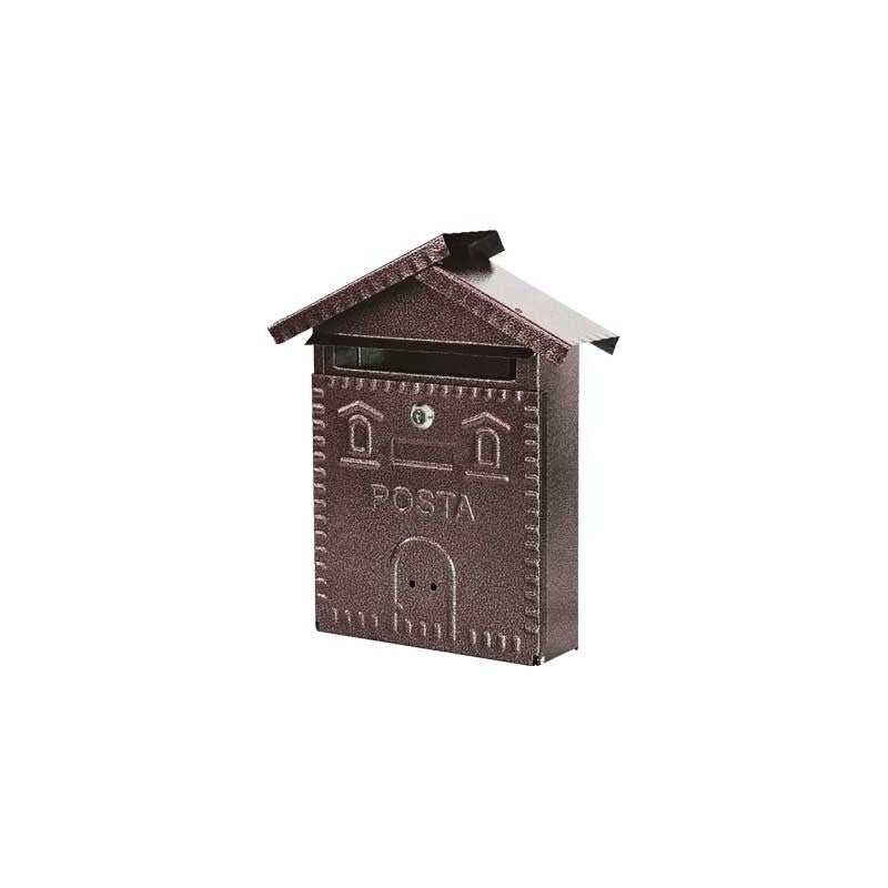 Cassetta postale Rustica casetta mm 280x90x350h - nera — MADE IN Italy - HD casa