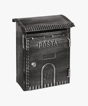 Cassetta postale Rustica mm 230x90x290h - nera — MADE IN Italy - HD casa