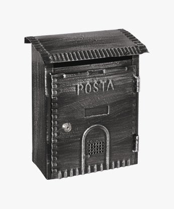 Cassetta postale Rustica mm 230x90x290h - nera — MADE IN Italy - HD casa