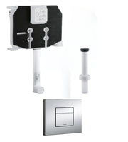 Cassetta scarico GROHE con canotto d'innesto e placca CROMO - HD casa