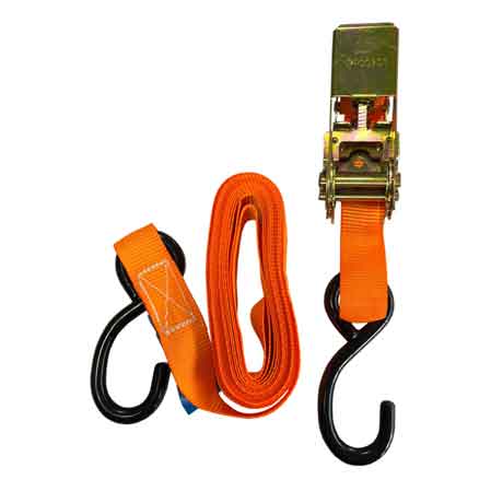 Cinghia di ancoraggio con mini cricchetto e ganci 25 mm x 4 mt - HD casa