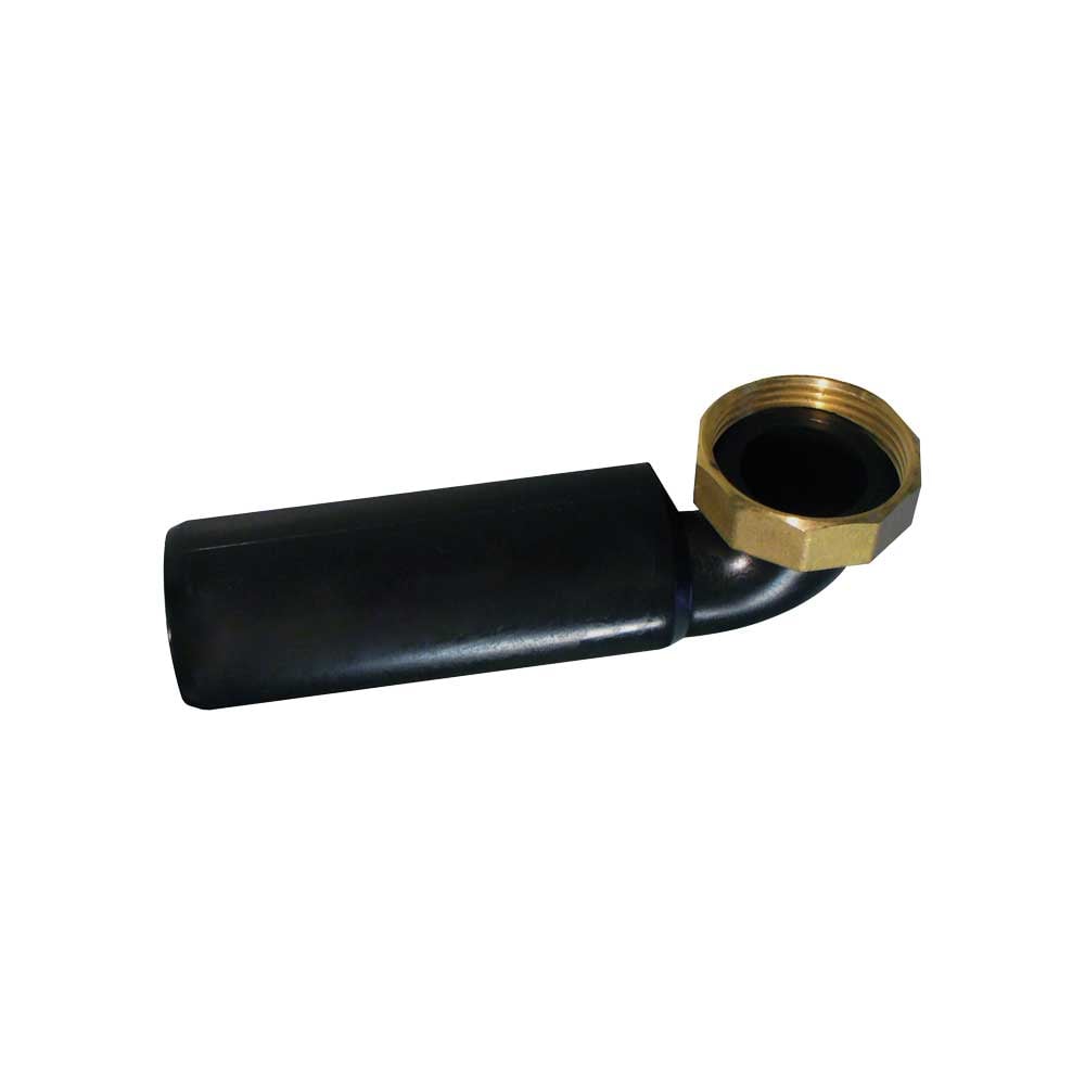 Codolo curvo a saldare in pehd con ghiera in ottone 1"1/2 x Ø40 mm — MADE IN Italy - HD casa