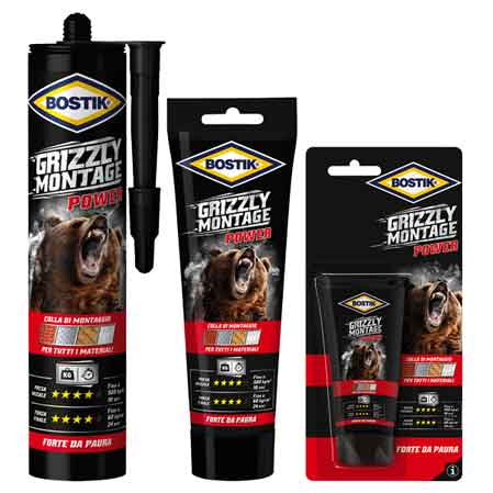 Colla di montaggio grizzly montage Bostik 250 gr - tubetto - HD casa