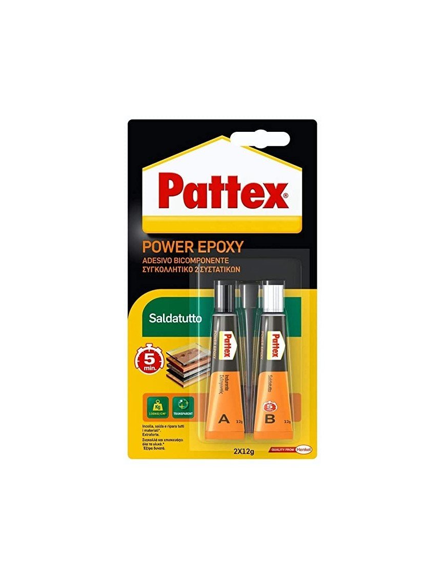 Colla power epoxy saldatutto 24 gr — Pattex - HD casa