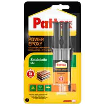 Colla power epoxy saldatutto siringa 28 gr — Pattex - HD casa