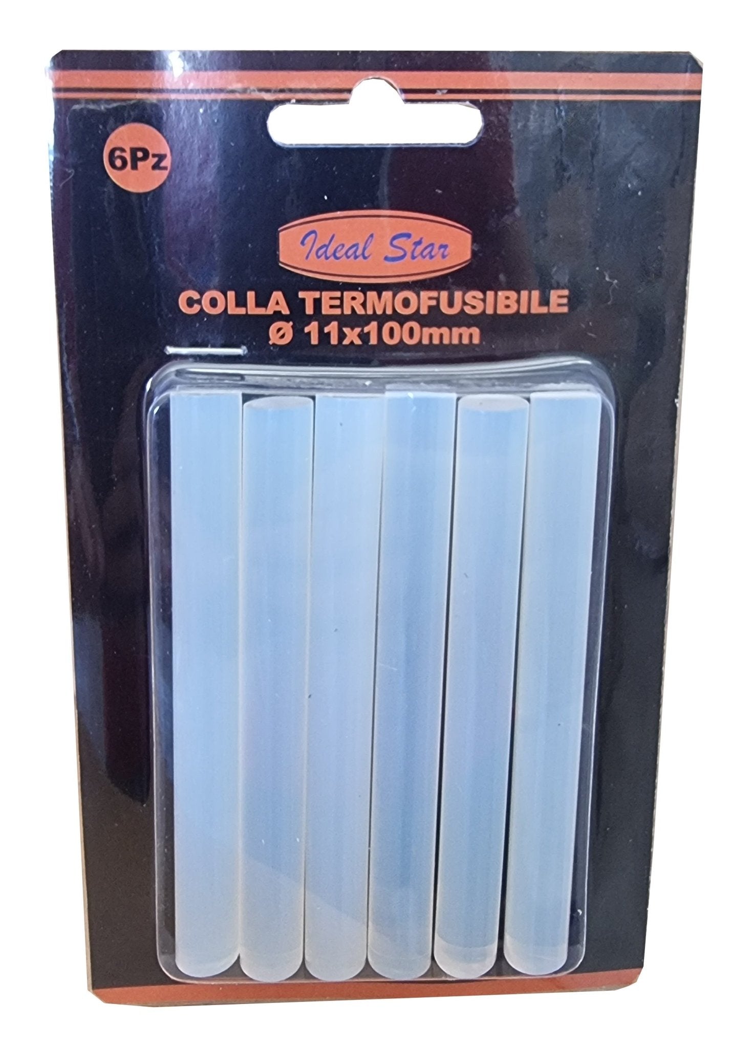 Colla termofusibile Cardinale Ø 11 x 100 mm - blister 6 pezzi - HD casa