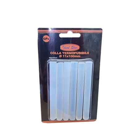 Colla termofusibile Cardinale Ø 11 x 100 mm - blister 6 pezzi - HD casa