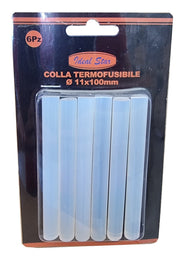 Colla termofusibile Cardinale Ø 7 x 100 mm - blister 6 pezzi - HD casa