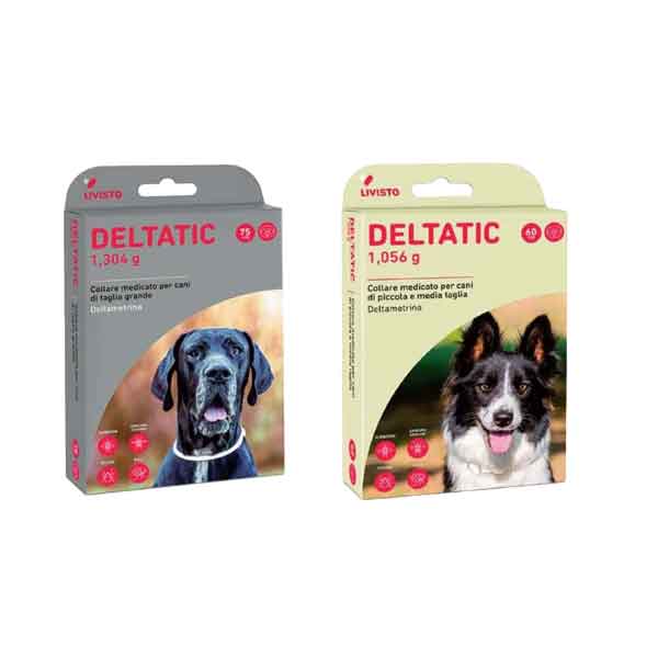Collare antiparassitario Deltatic Livisto 60 cm - per cani taglia piccola/media - HD casa