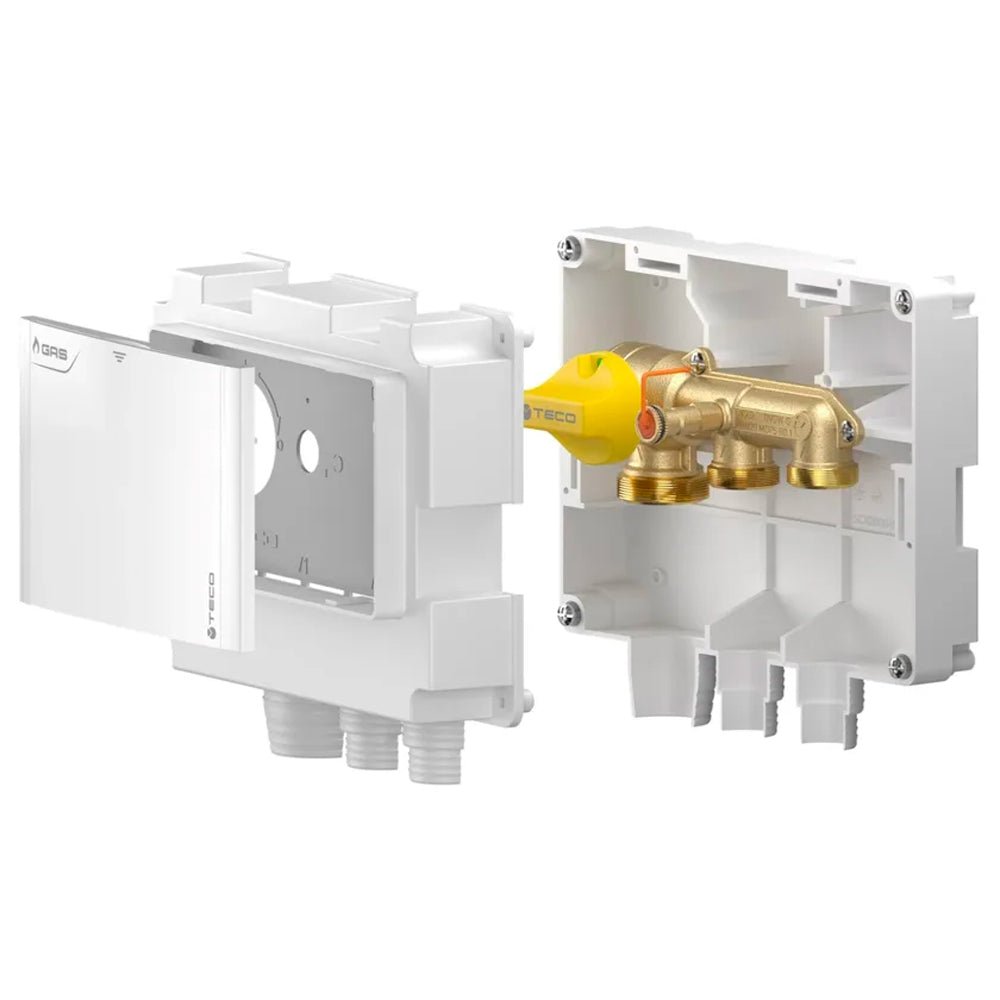 Collettore gas mono-intercettazione due vie K2.3 TECO 1" x 3/4" - DN20 - HD casa