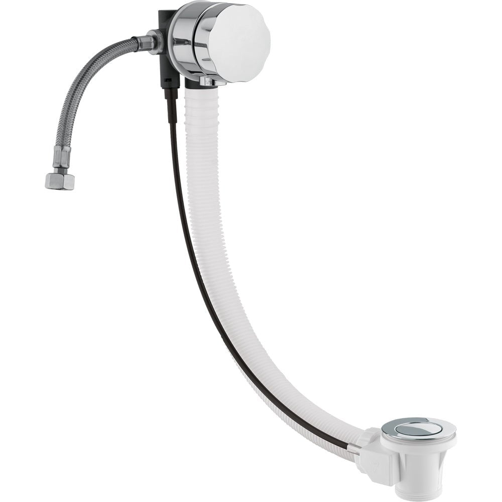 Colonna di scarico vasca in polipropilene c/erogazione 45-55 cm — CGS - HD casa