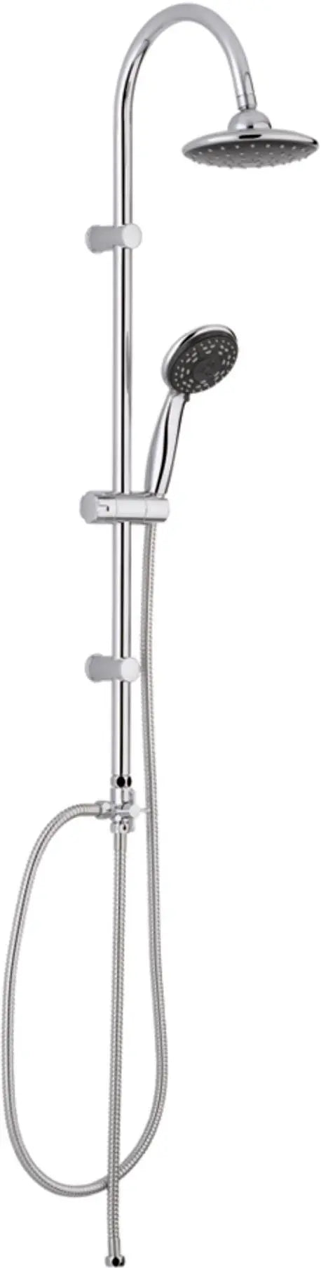 Colonna doccia in acciaio inox cromato con doccetta ALPHA metaform - HD casa