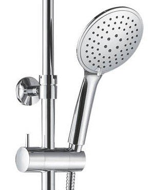 Colonna doccia regolabile in metallo CASSIOPEA con miscelatore in ottone e doccetta a 3 getti - HD casa