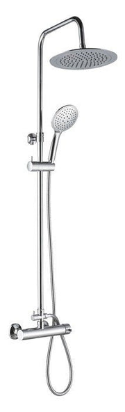 Colonna doccia regolabile in metallo CASSIOPEA con miscelatore in ottone e doccetta a 3 getti - HD casa