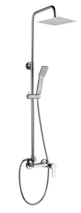 Colonna doccia regolabile in metallo SABHINA con miscelatore monocomando e soffione anticalcare - HD casa