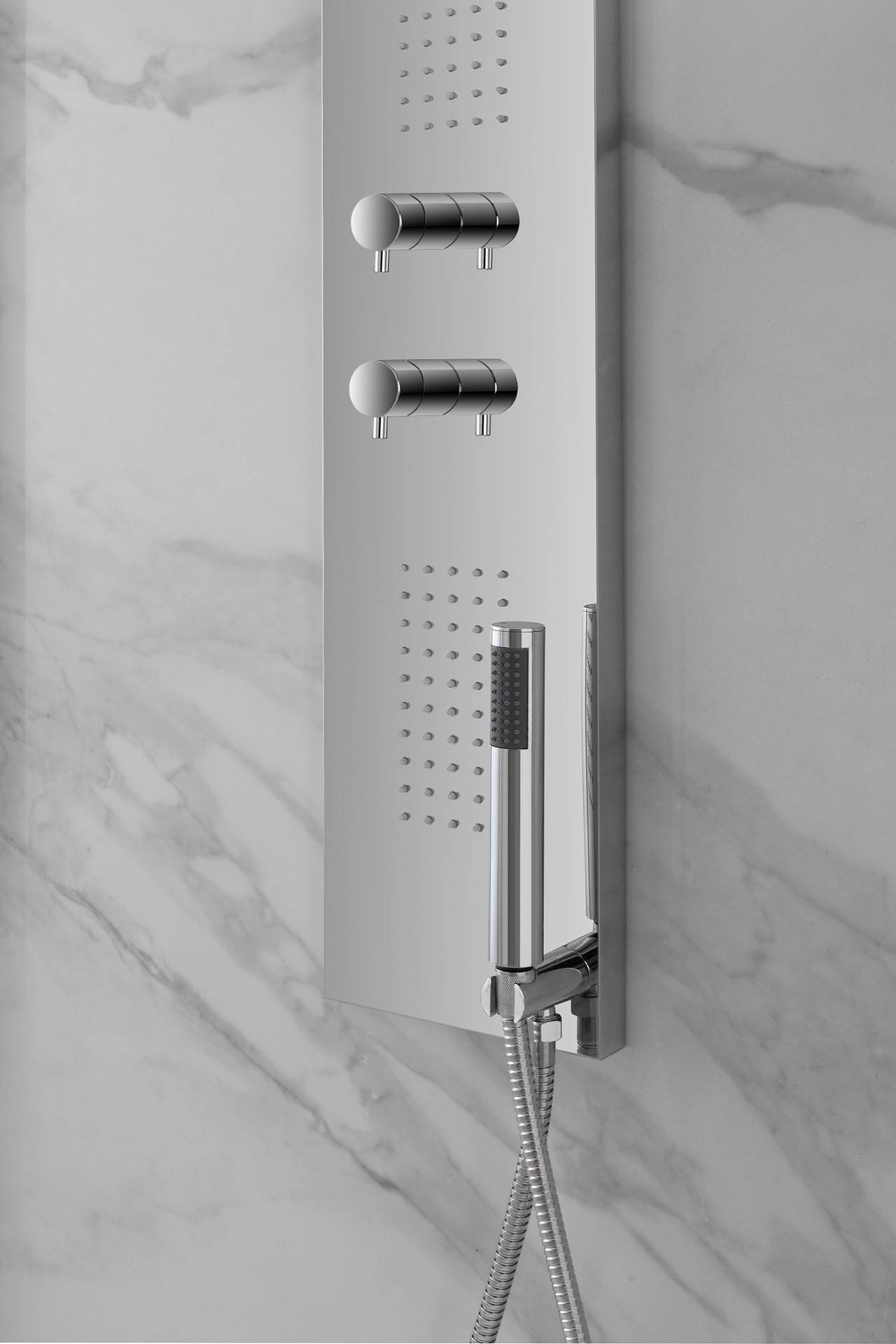 Colonna doccia slim cromo con 3 funzioni selezionabili - HD casa