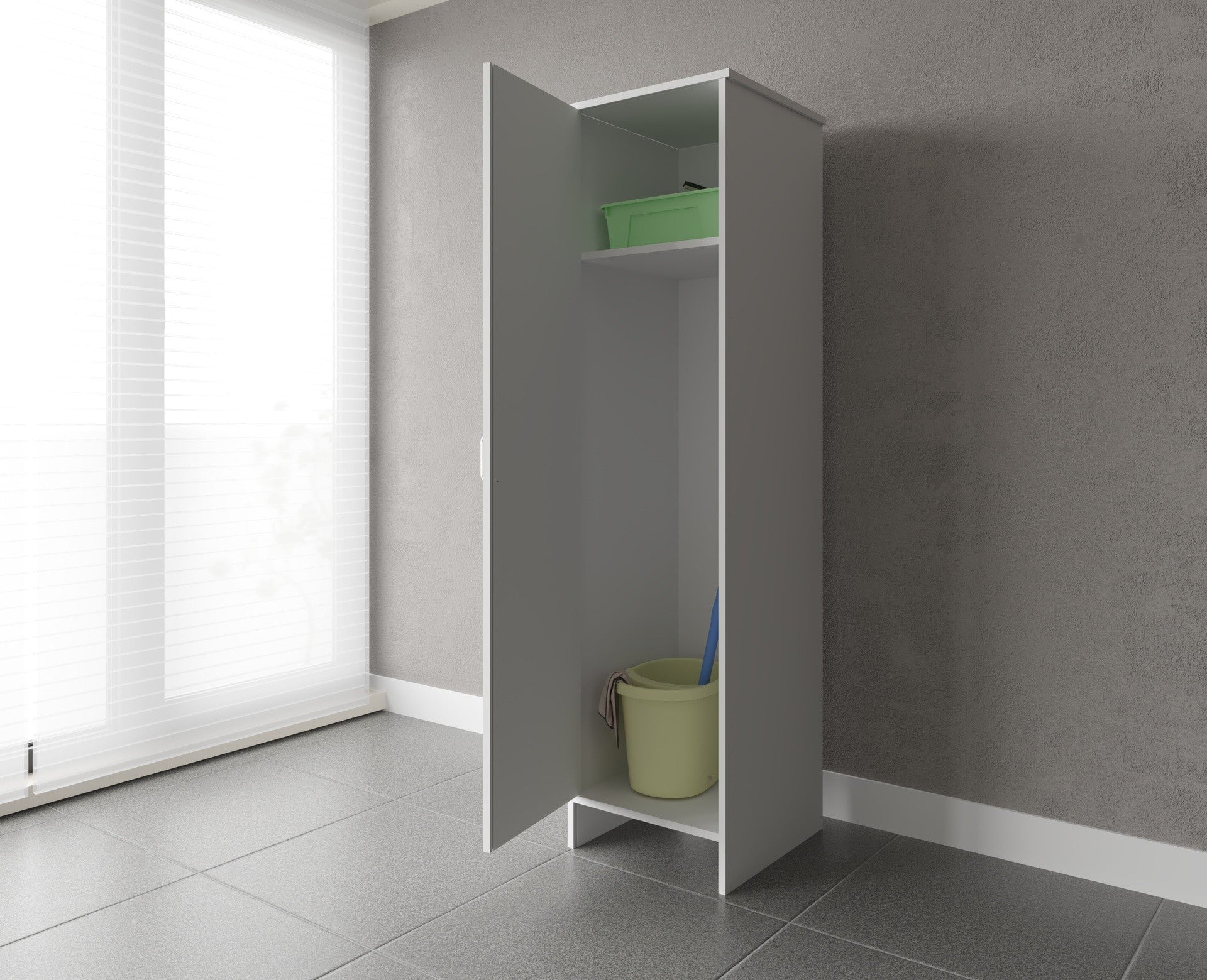 Colonna per Composizione Lavanderia in PVC, Kit Completo 45x50 cm, Modello Garden, Ideale per Spazi Funzionali - HD casa
