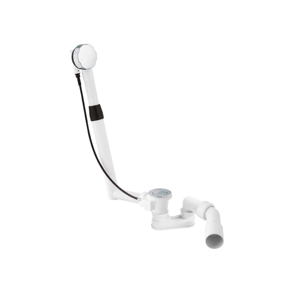 Colonna scarico vasca + sifone ribassato preassemblato normale 45-55 cm — CGS - HD casa