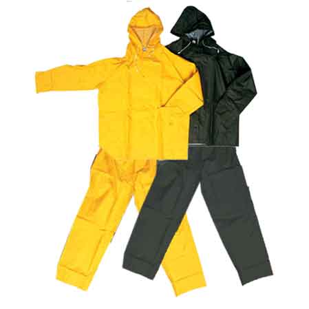 Completo giacca e pantalone impermeabile 390 gr tg. l - colore verde - HD casa