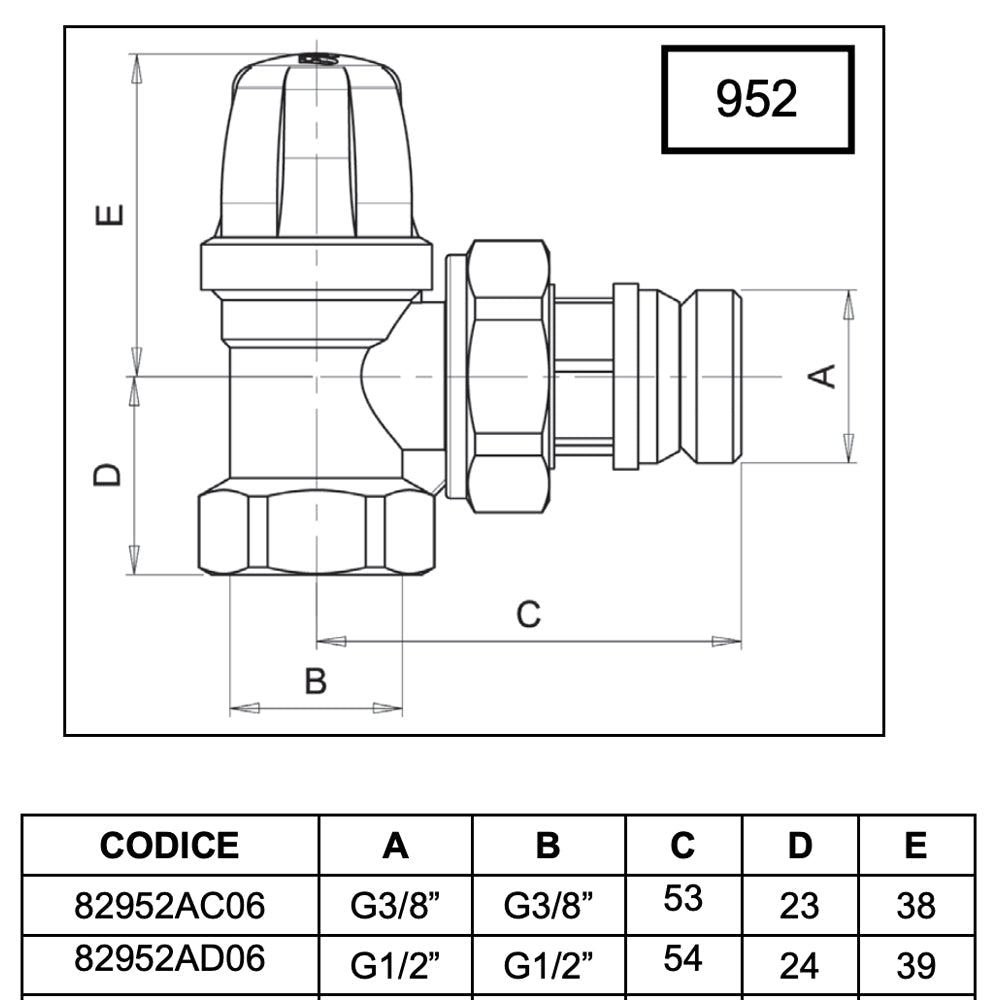 Detentore a squadra attacco tubo ferro Tulipano ICMA 3/8" x 3/8" - HD casa