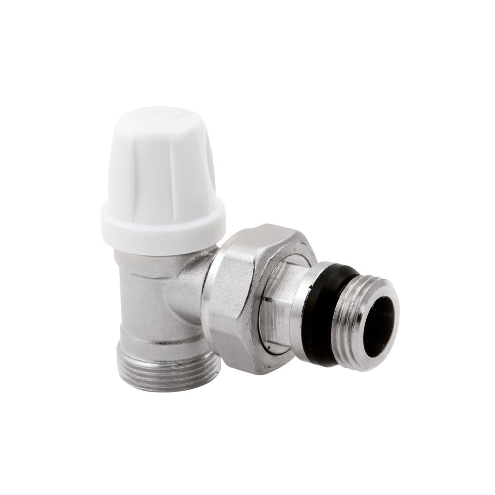 Detentore a squadra micrometrico attacco rame, multistrato, PE-X Tulipano ICMA 3/8" x 1/2" - HD casa