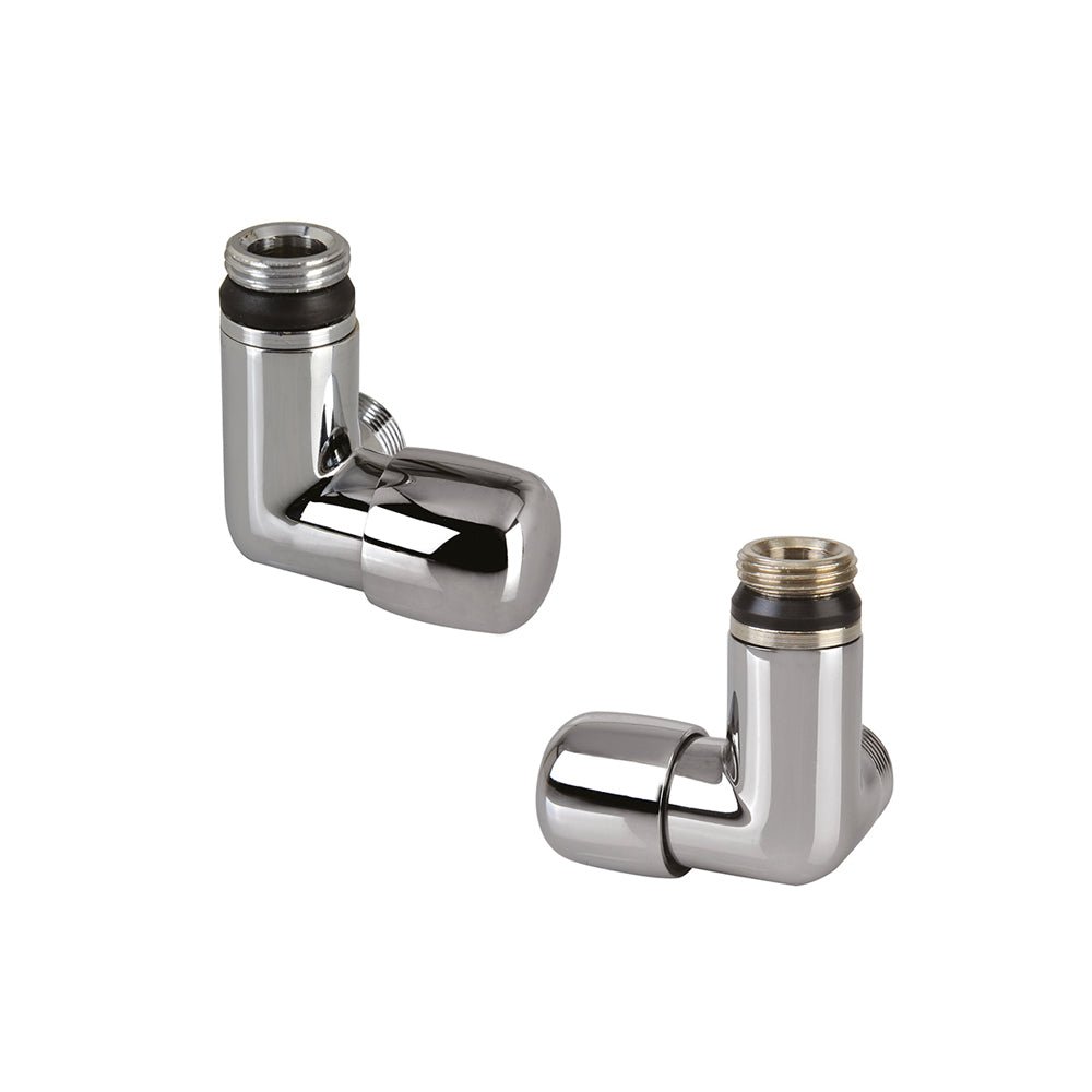Detentore ad angolo SX attacco rame, multistrato e PE-X Dafne cromo 1/2" - 24x1,5 — ICMA - HD casa