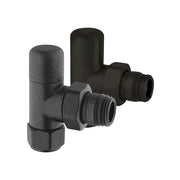 Detentore d'arredo a squadra high style BLACK" nero opaco 1/2" - 24x19 — Arteclima - HD casa