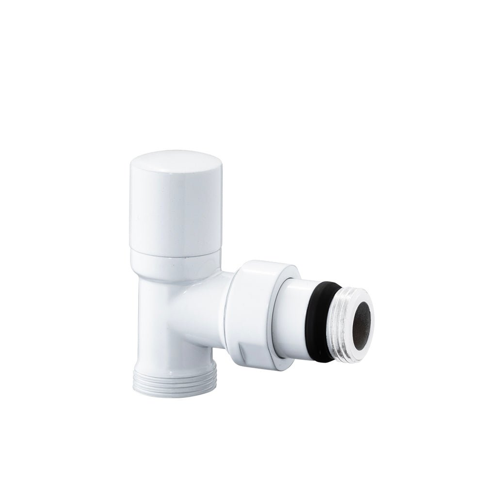 Detentore micrometrico a squadra attacco rame, multistrato e PE-X Aida bianco 1/2" - 24x1,5 — ICMA - HD casa