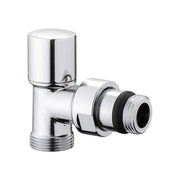 Detentore micrometrico a squadra attacco rame, multistrato e PE-X Aida cromo 1/2" - 24x1,5 — ICMA - HD casa