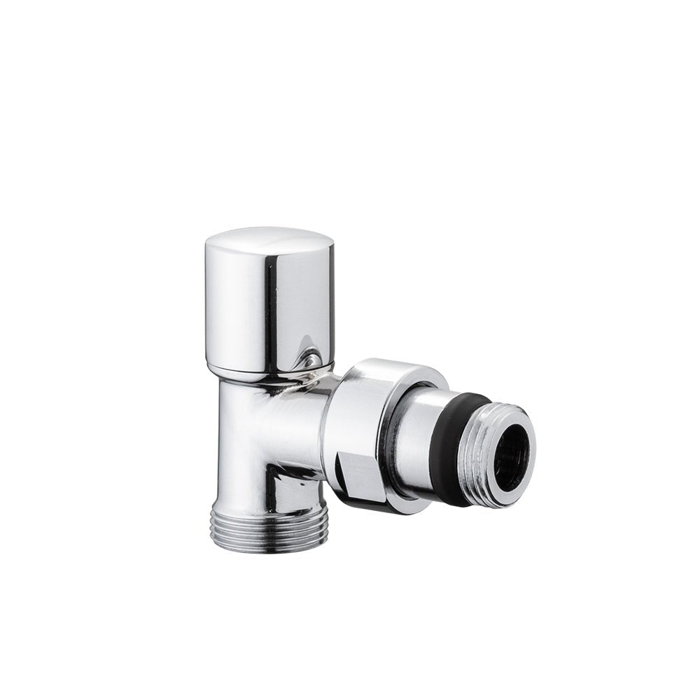 Detentore micrometrico a squadra attacco rame, multistrato e PE-X Aida cromo 3/8" - 24x1,5 — ICMA - HD casa